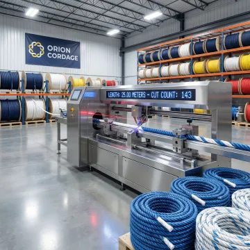 Precision rope cutting equipment manufacturing custom dock lines