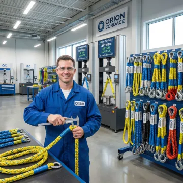 Precision rope sling manufacturing and quality inspection process