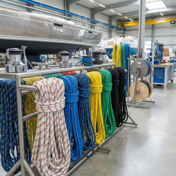 High-quality marine rope coils for boat manufacturing