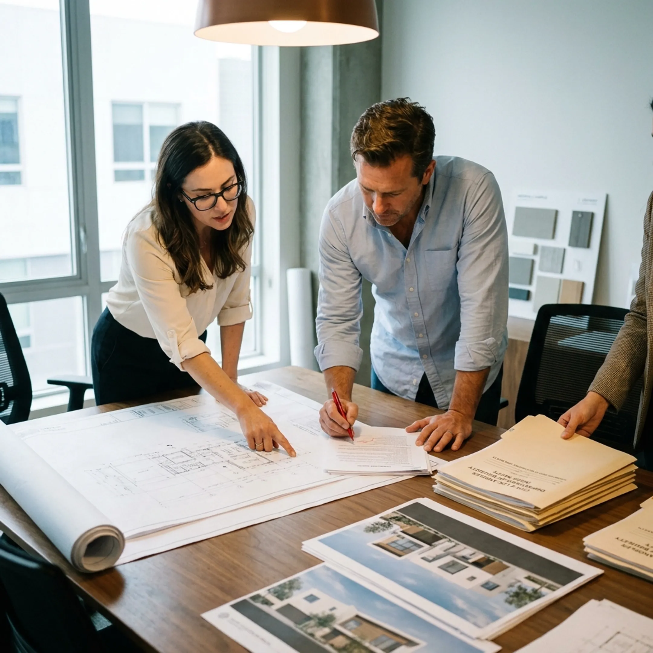 Design professional coordinating permit plans with residential project documents
