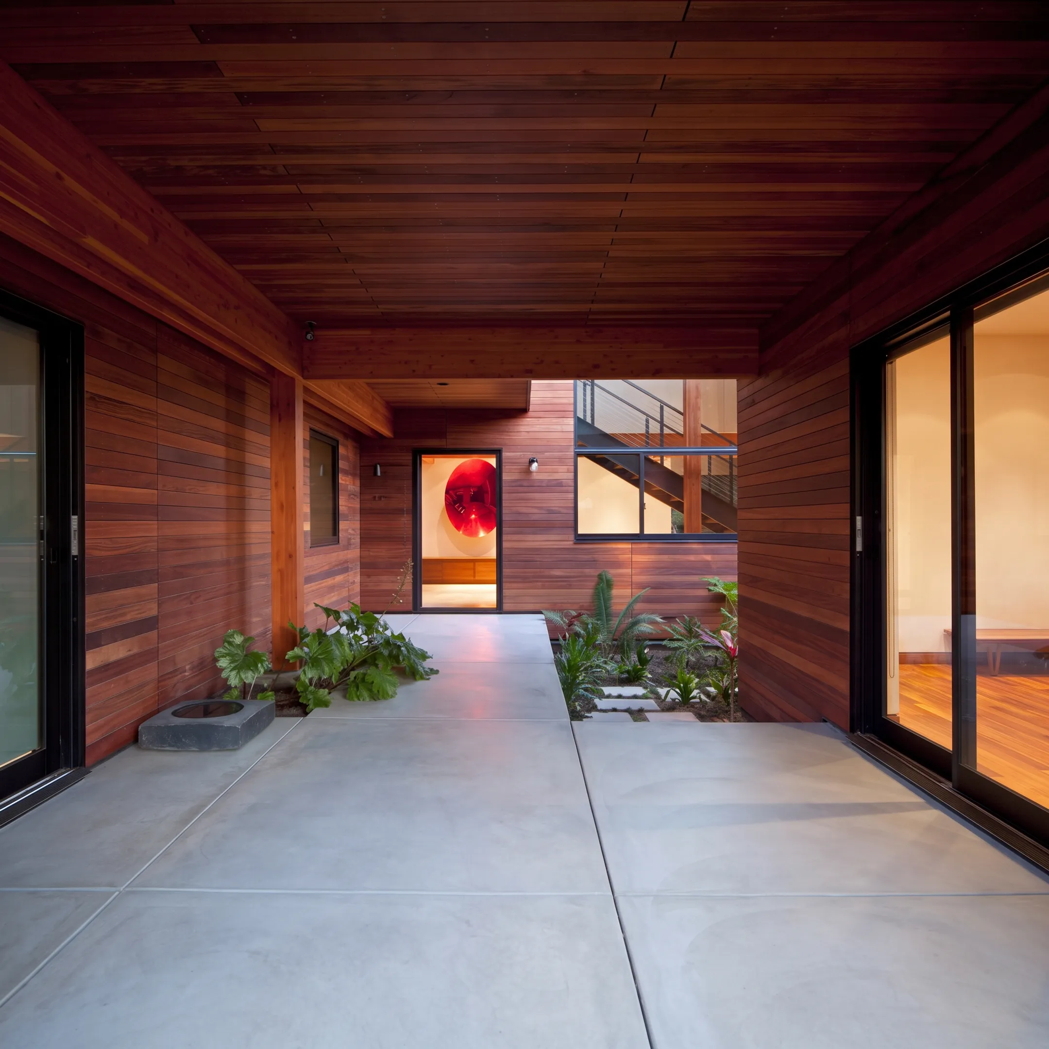 Modern residential architecture designed with refined materials and integrated outdoor living