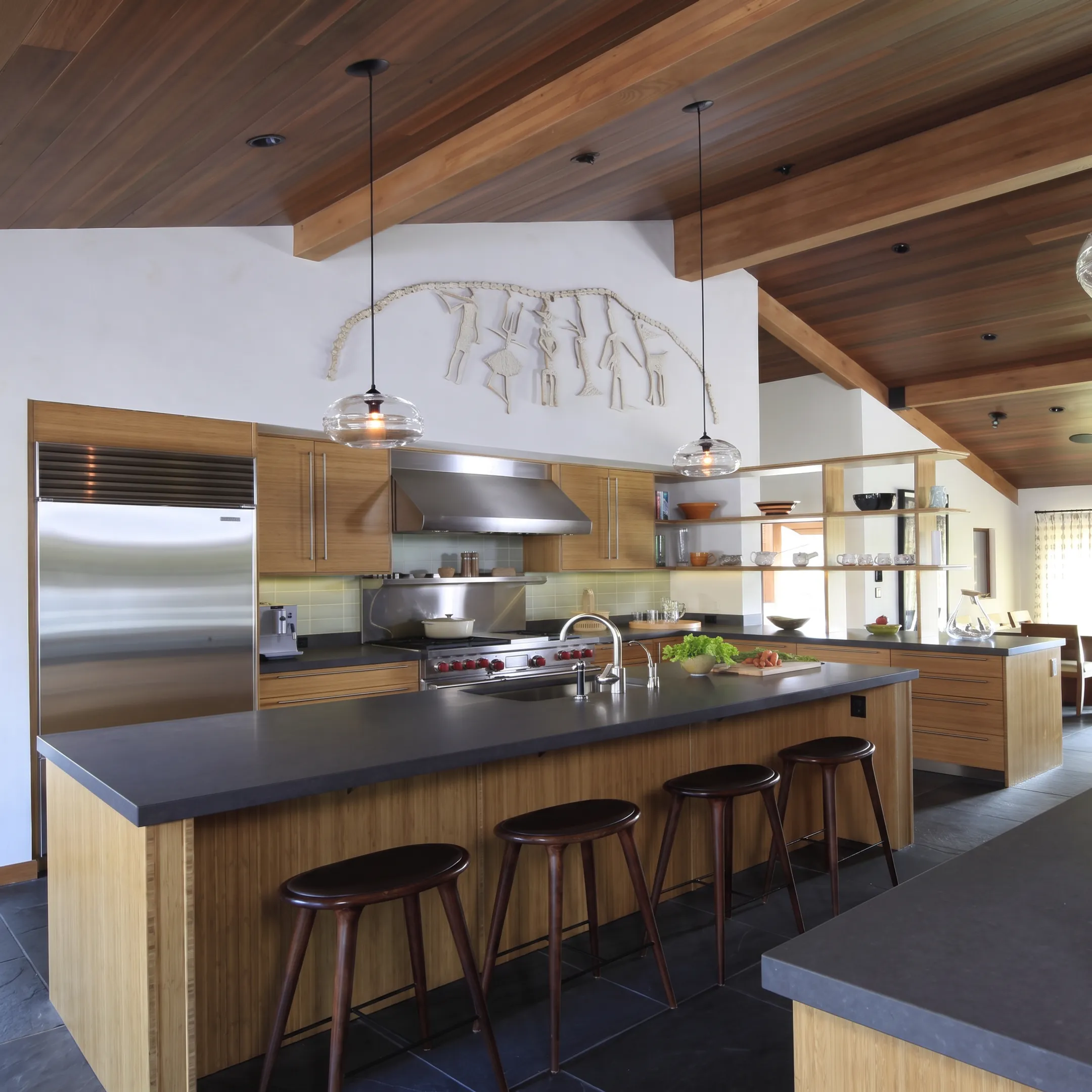 Custom built-in furniture in an elegant residential interior