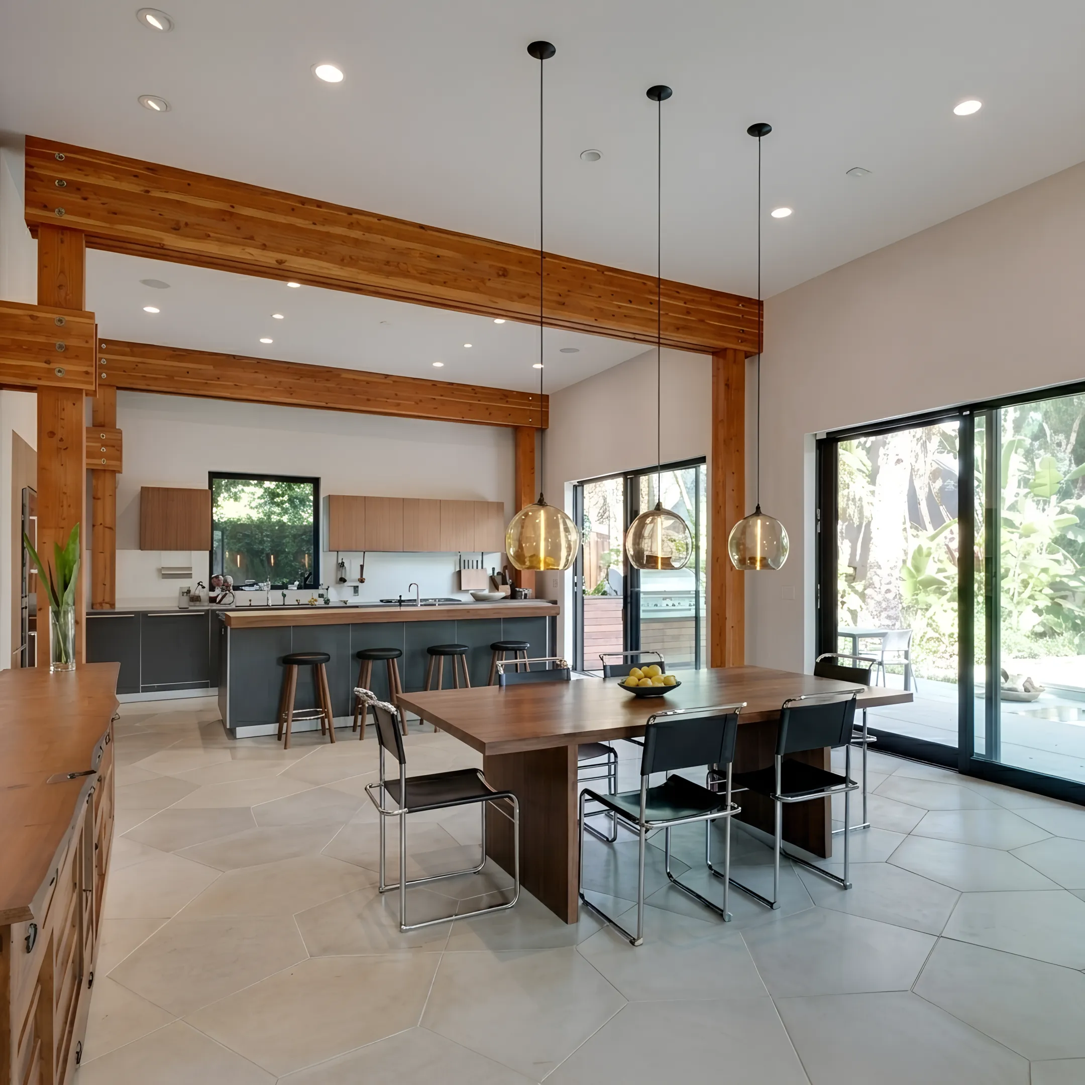 Architect reviewing a custom bathroom remodel design with cabinetry plans