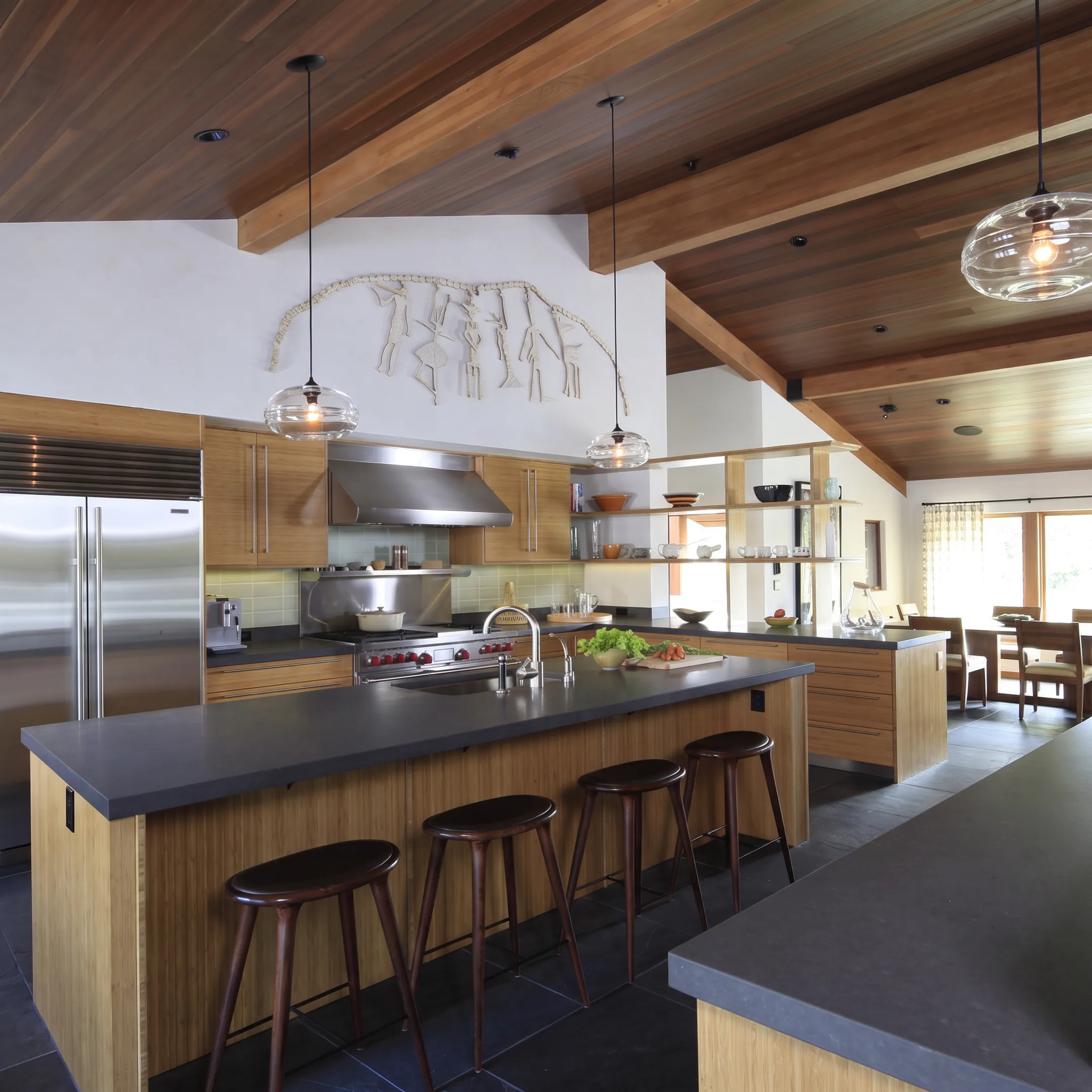 Custom Santa Monica kitchen cabinetry and design materials