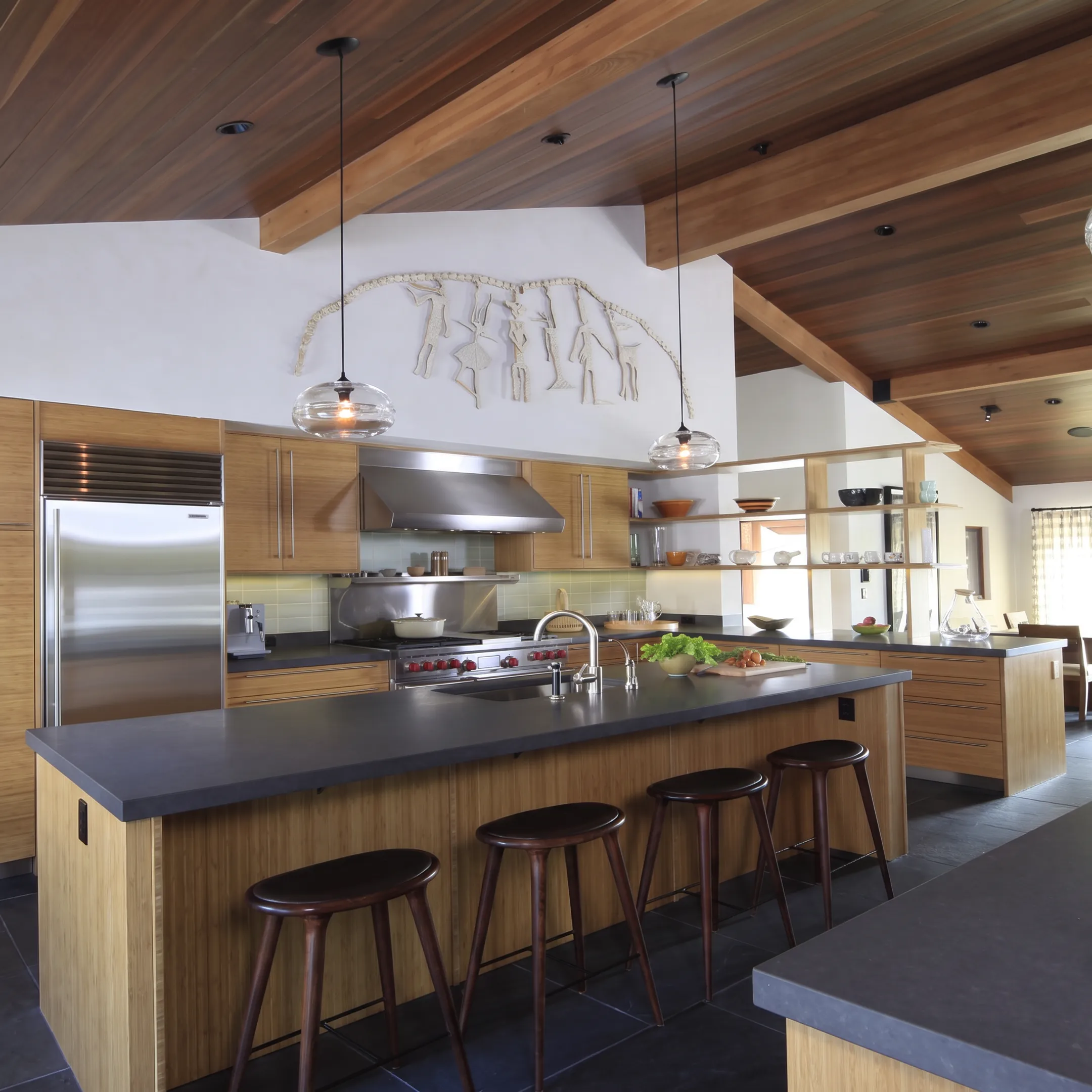 Elegant custom kitchen with tailored cabinetry and natural light