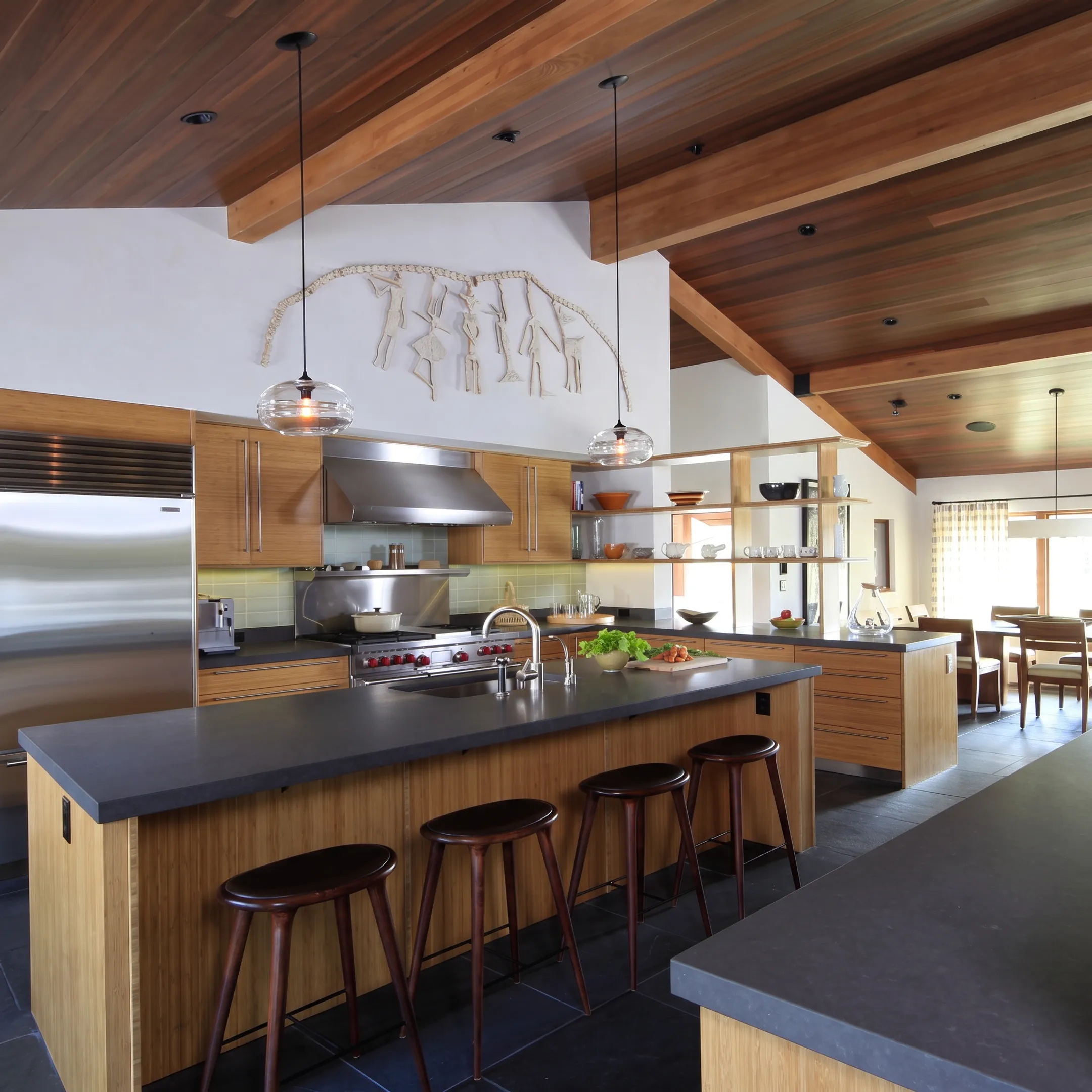 Custom kitchen with tailored cabinetry and refined architectural details