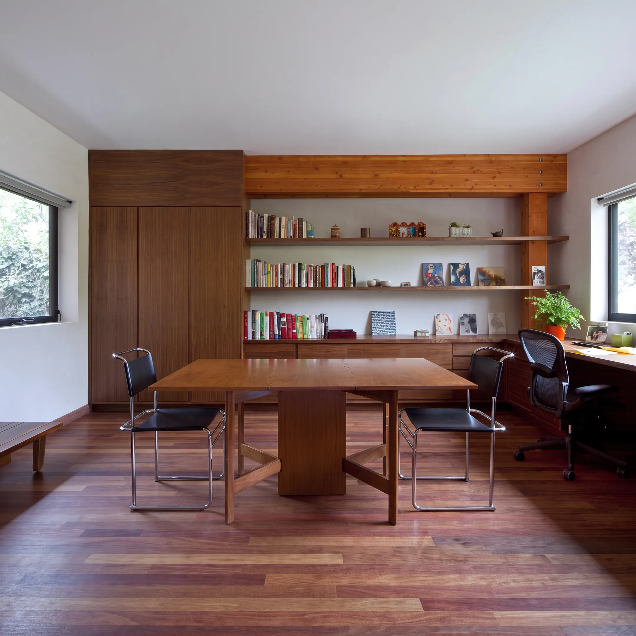 Custom built-in closet designed for an elegant residential interior