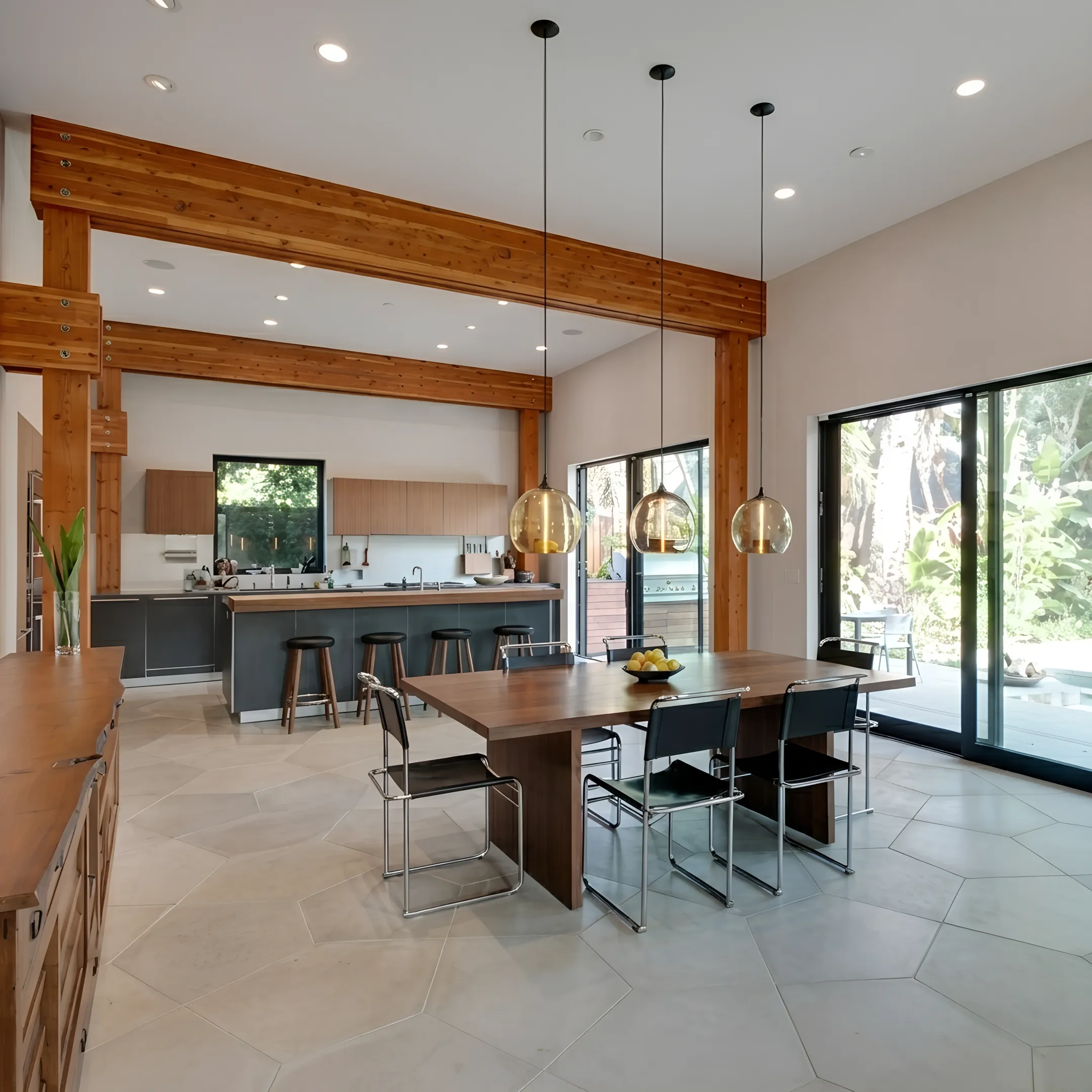 Designer presenting a custom home renovation concept