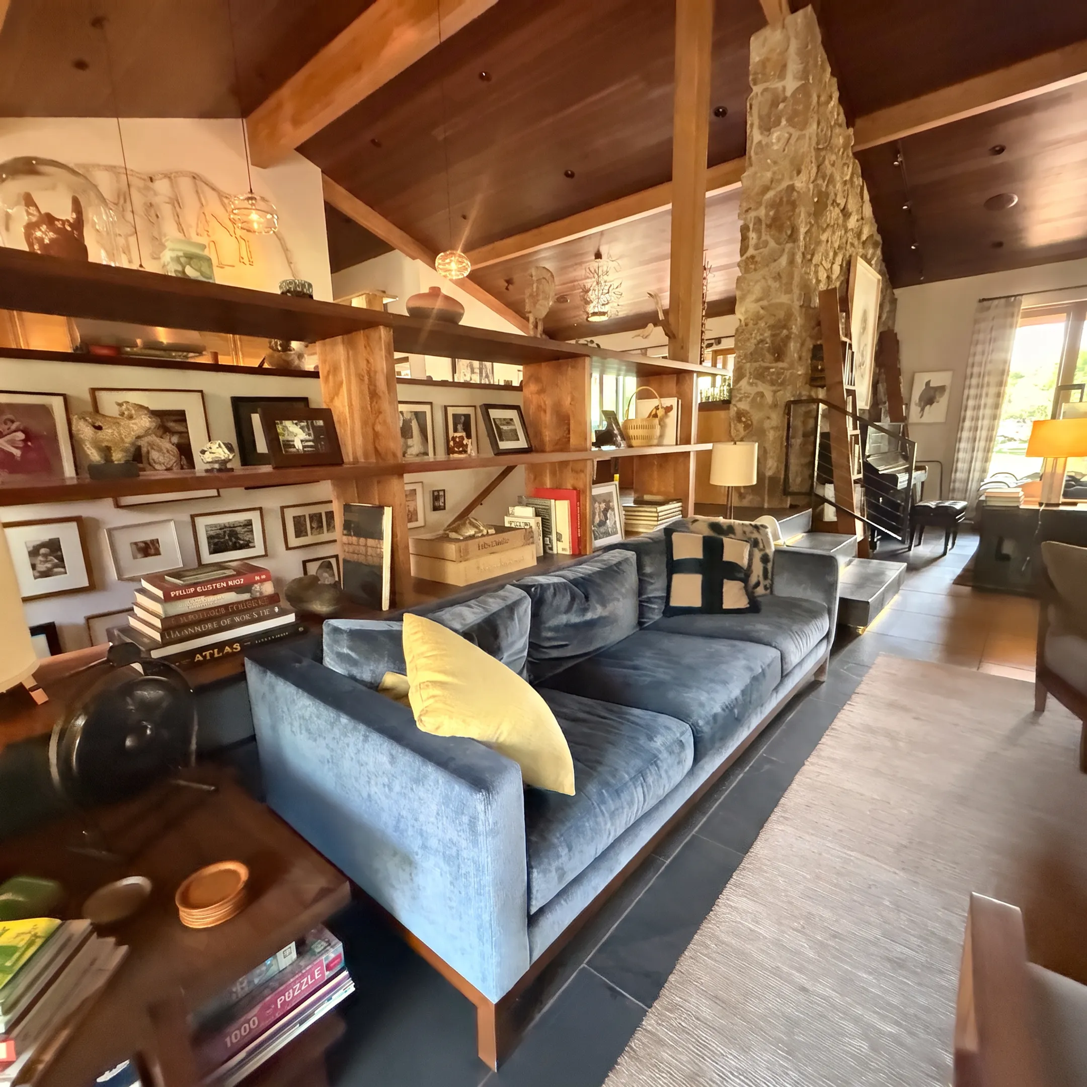 Architect reviewing an elegant residential interior design concept