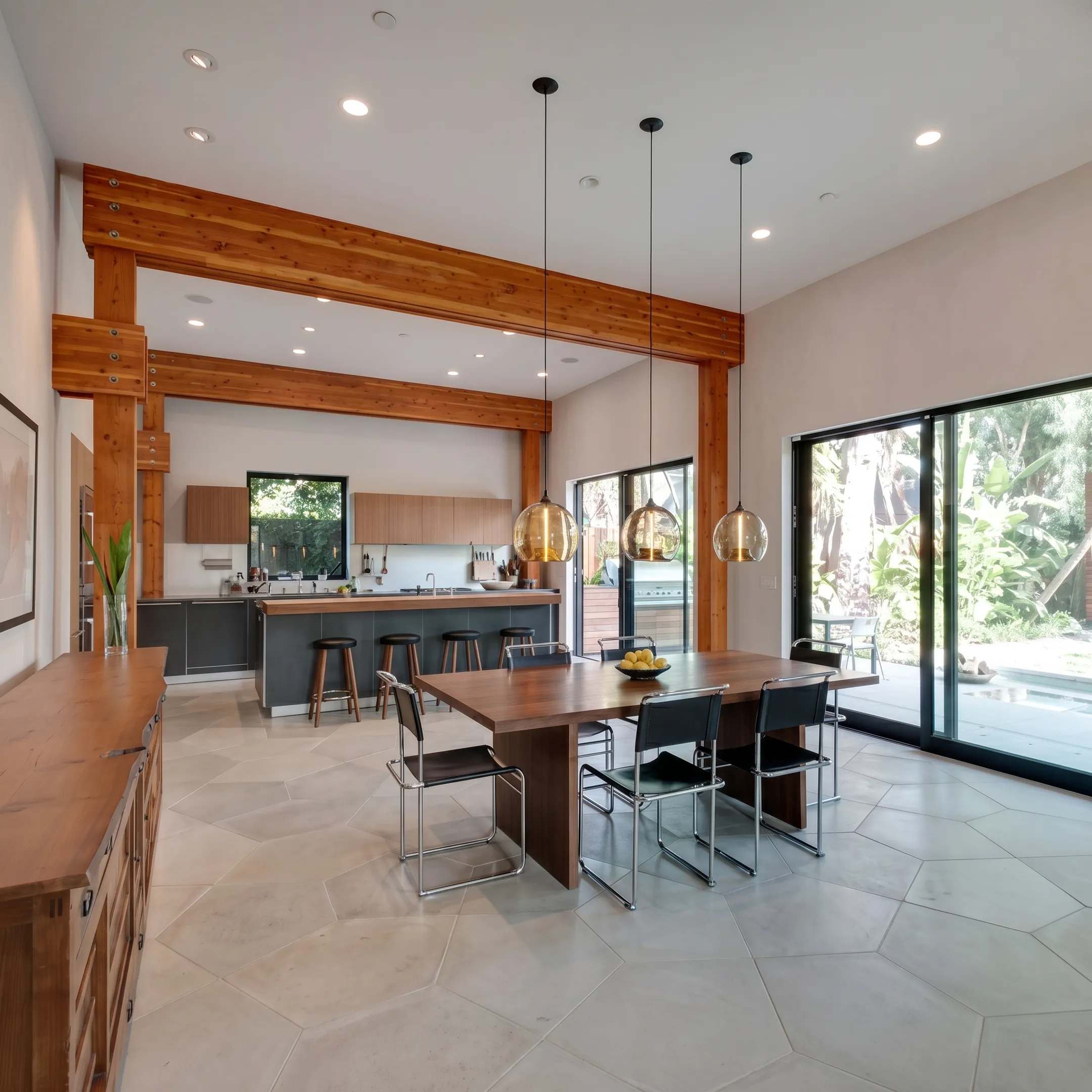 Custom built-in cabinetry integrated with a sophisticated residential interior