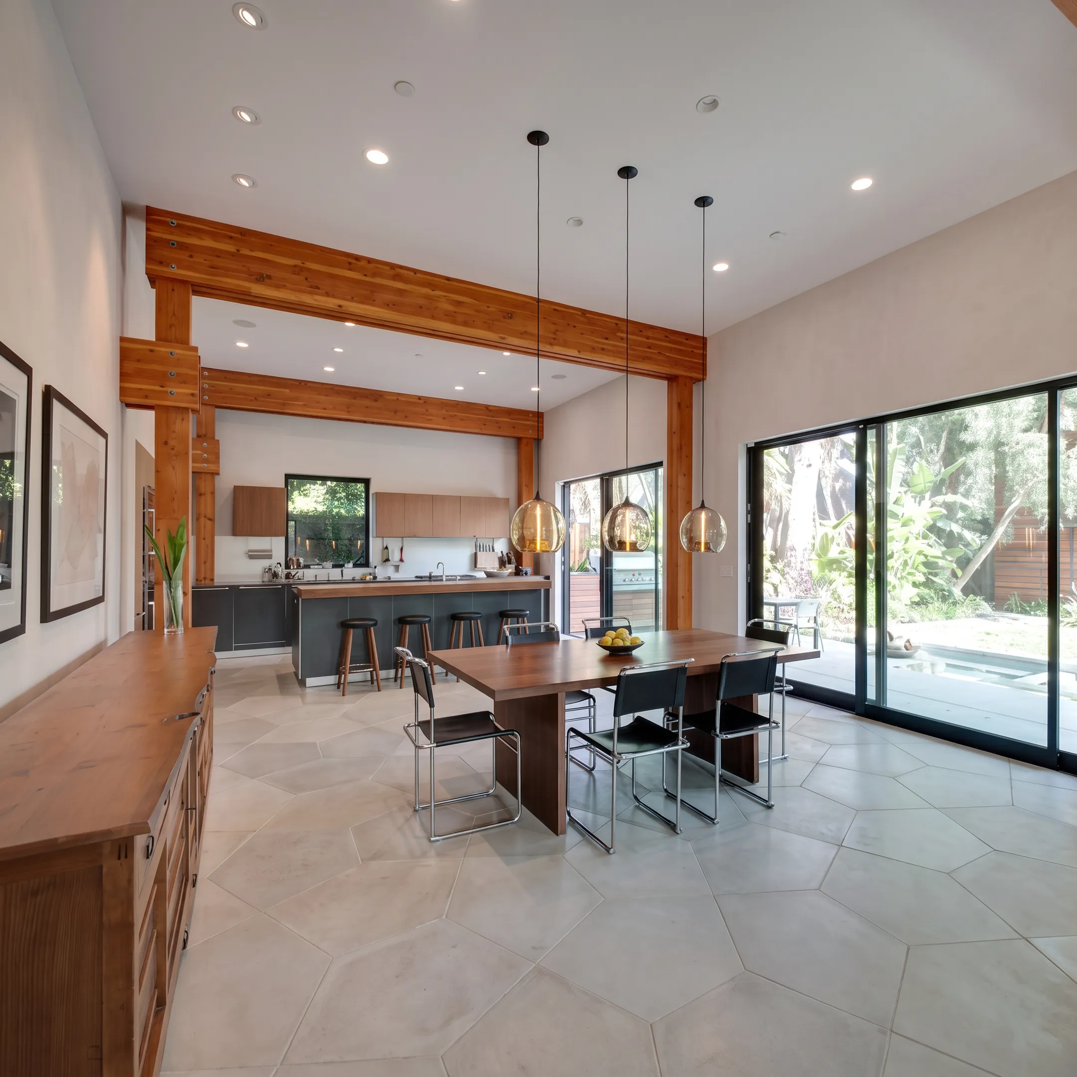Custom kitchen interior with tailored cabinetry and architectural detailing