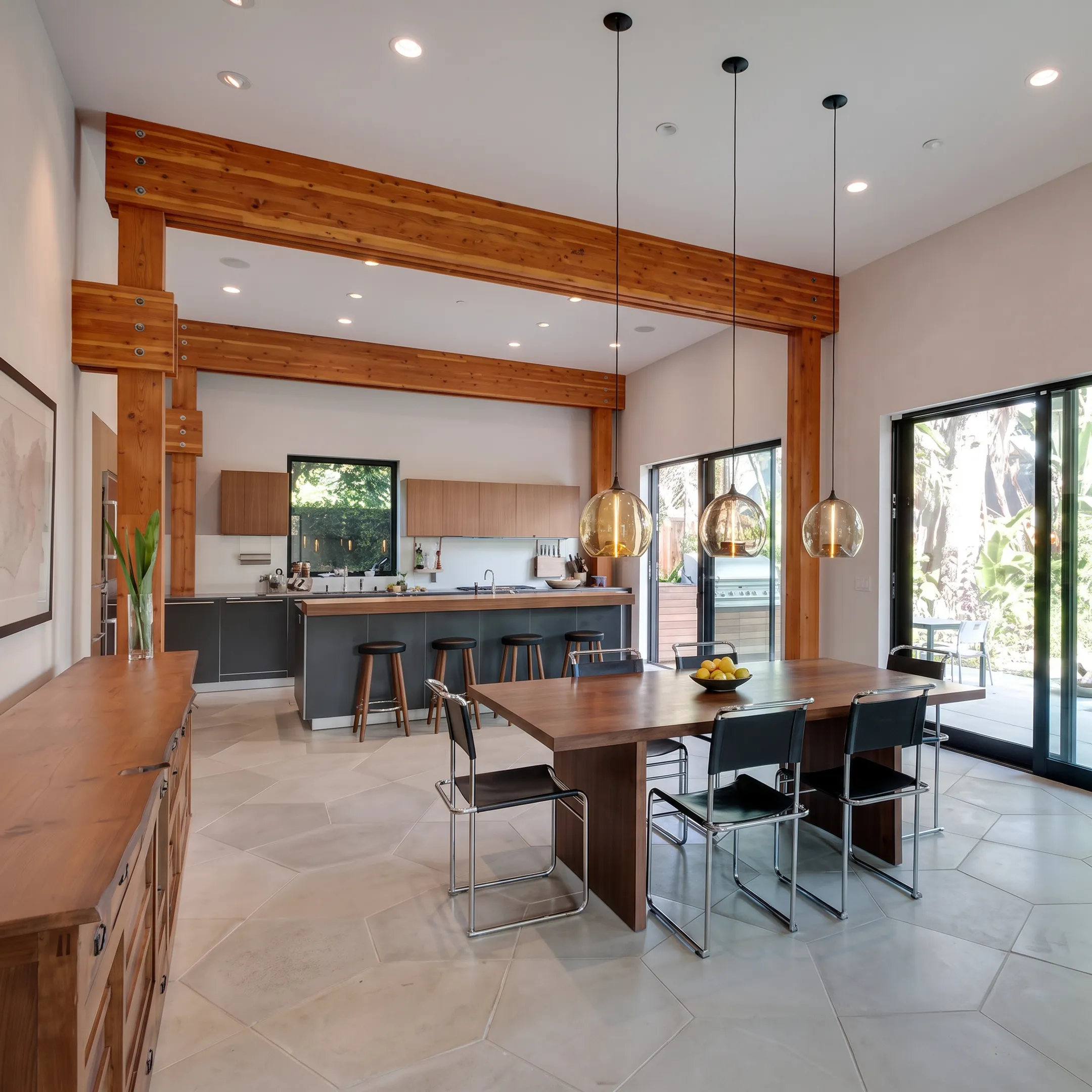Architect presenting a custom home design to clients