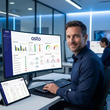 Internal audit risk assessment and compliance planning dashboard showing security posture findings