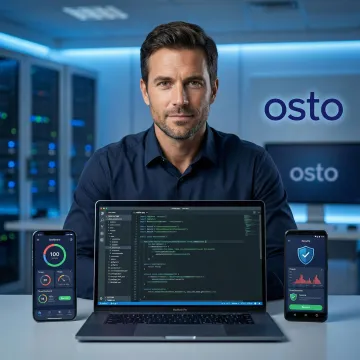 Security analyst performing mobile application penetration testing on iOS and Android devices