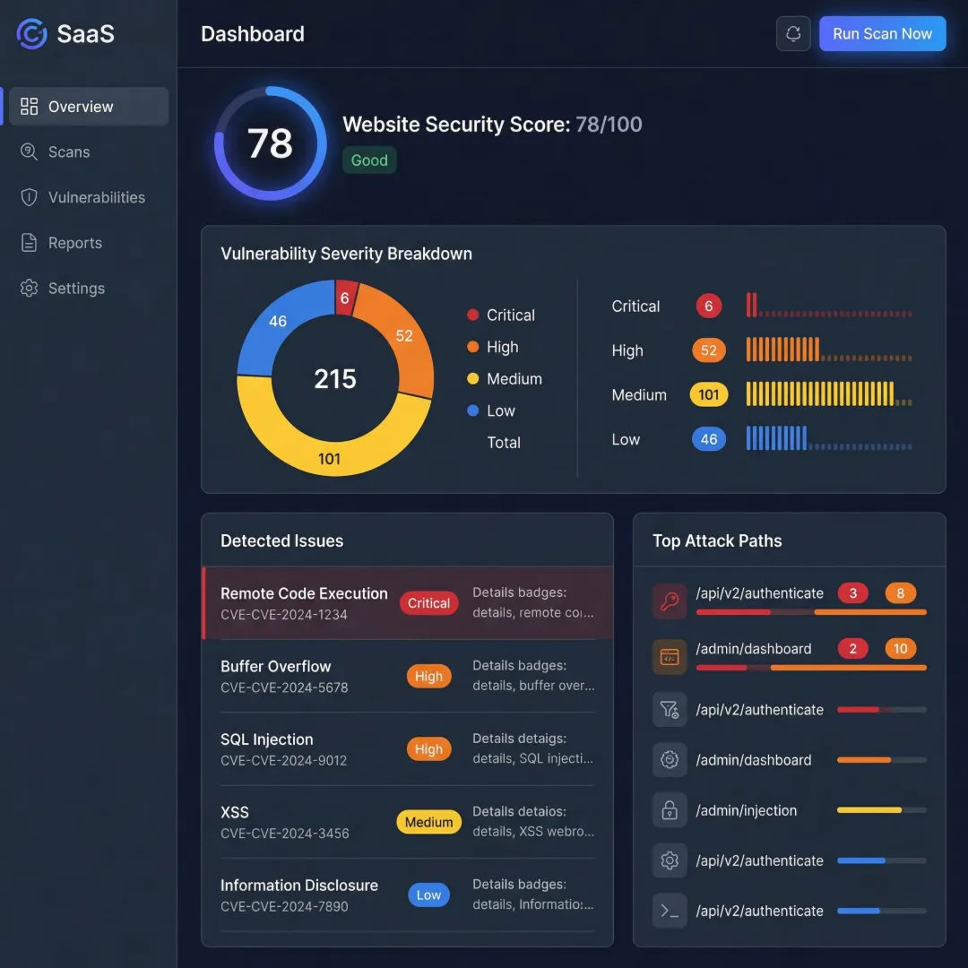 Website Vulnerability Scanner - Get Started for Free