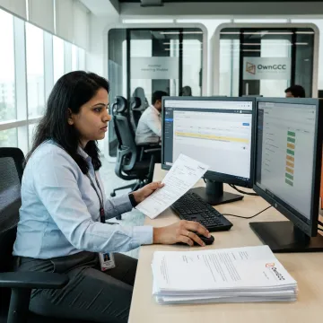 Insurance verification virtual assistant at work