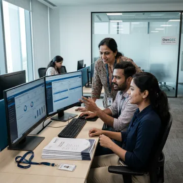 Insurance claims operations team reviewing claim files