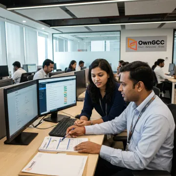 Underwriting support team reviewing auto loan documents