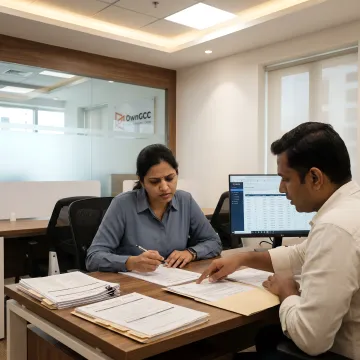Mortgage operations team reviewing loan files