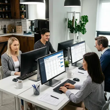 Insurance virtual assistant working on digital claims and policy tasks