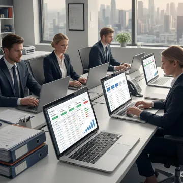 Loan origination software dashboard with mortgage team