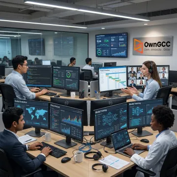 Offshore dedicated team working in secure delivery center