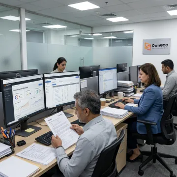 Insurance claims outsourcing operations team