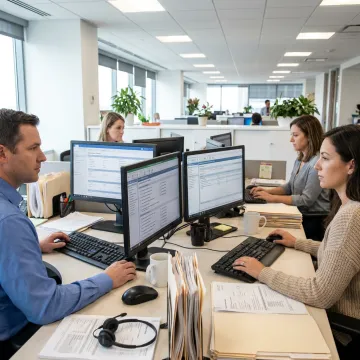Insurance virtual assistant team supporting operations