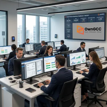 Accounts payable outsourcing team reviewing invoices
