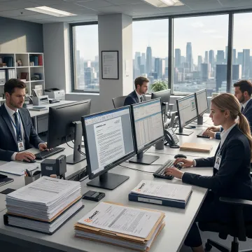 Commercial loan processing outsourcing team