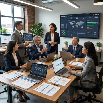 Executives planning Global Capability Center operations