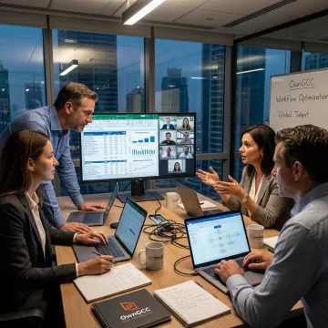 Remote offshore staffing planning session