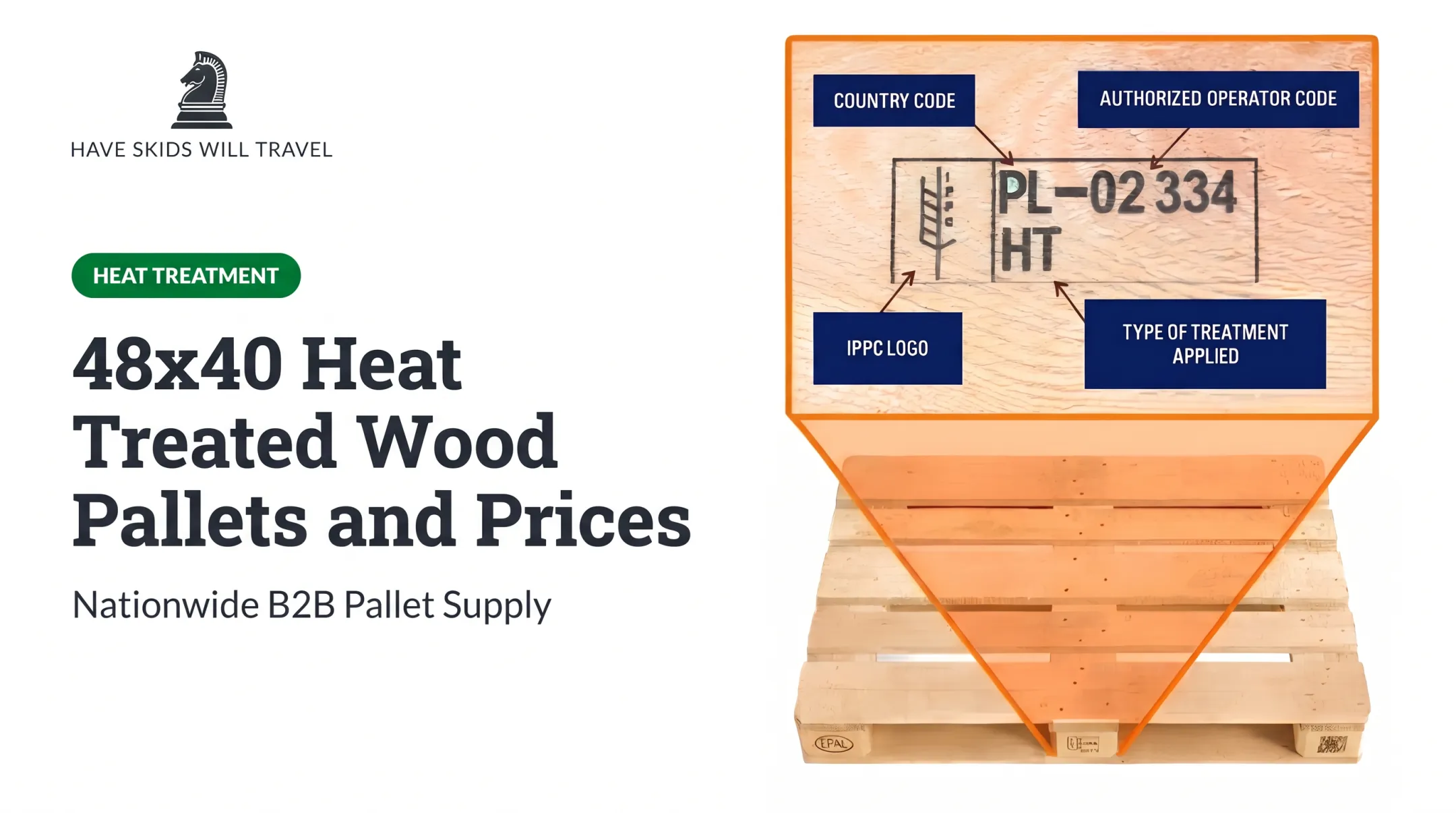 48x40 Heat Treated Wood Pallets and Prices