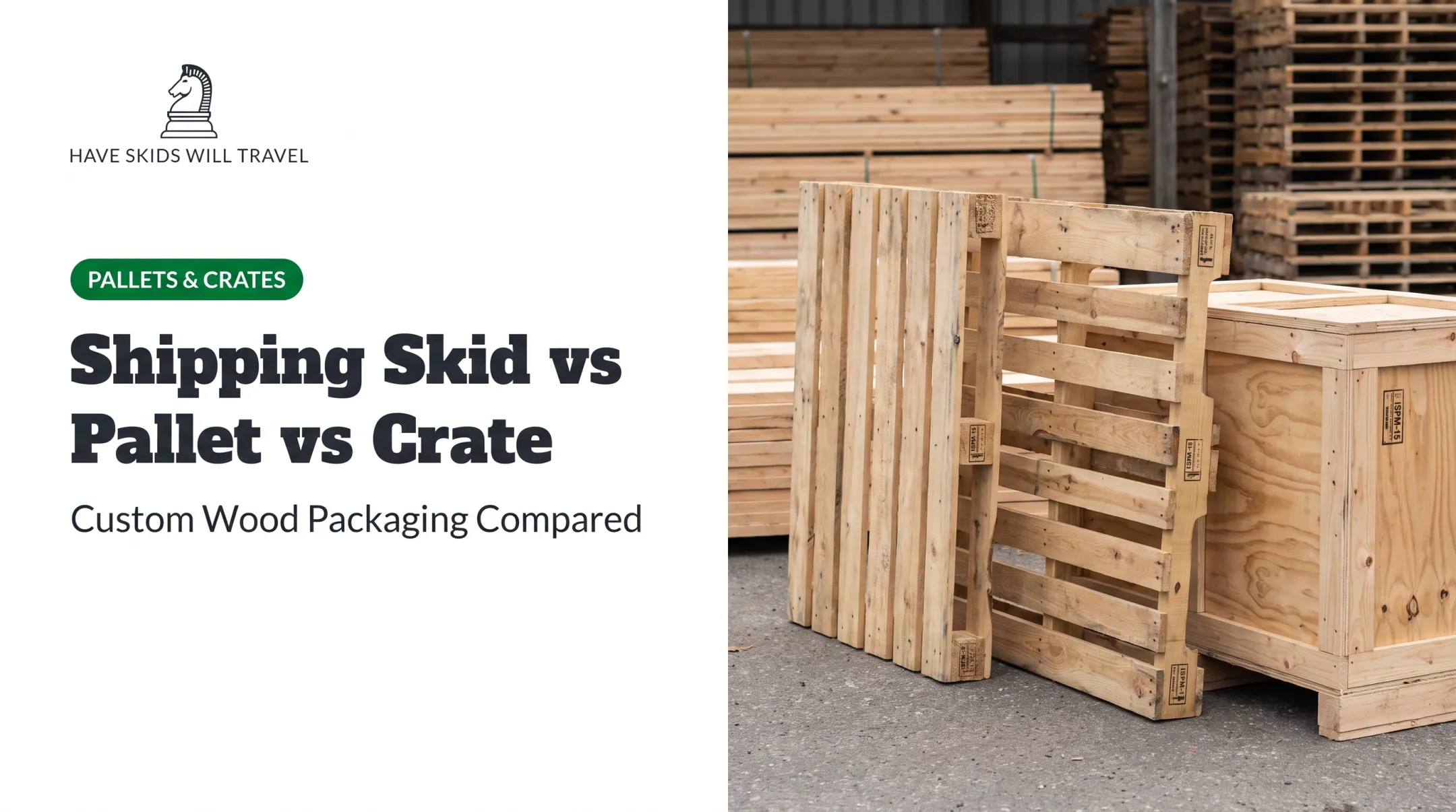 Shipping Skid vs Pallet vs Crate
