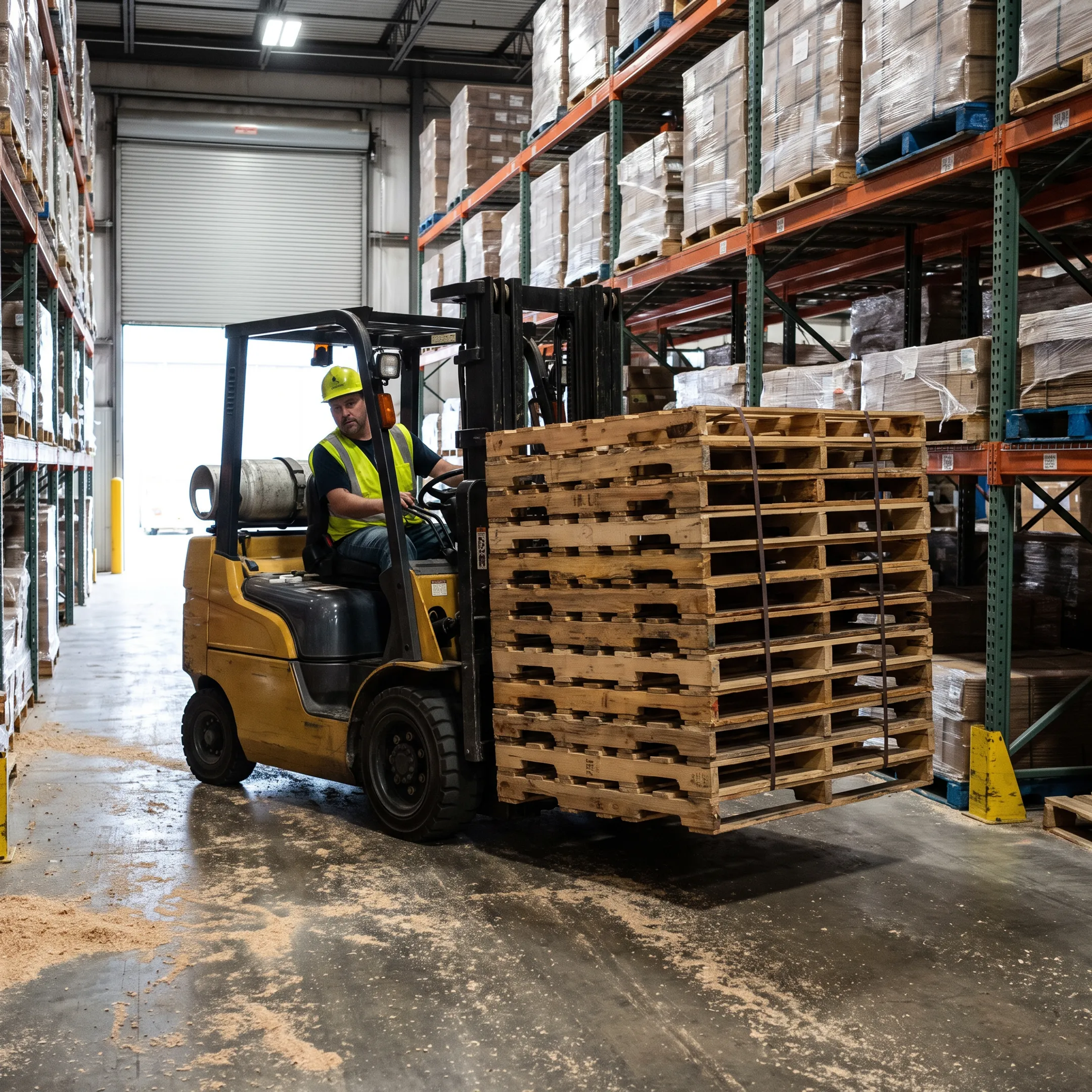 Warehouse storage and material handling pallets