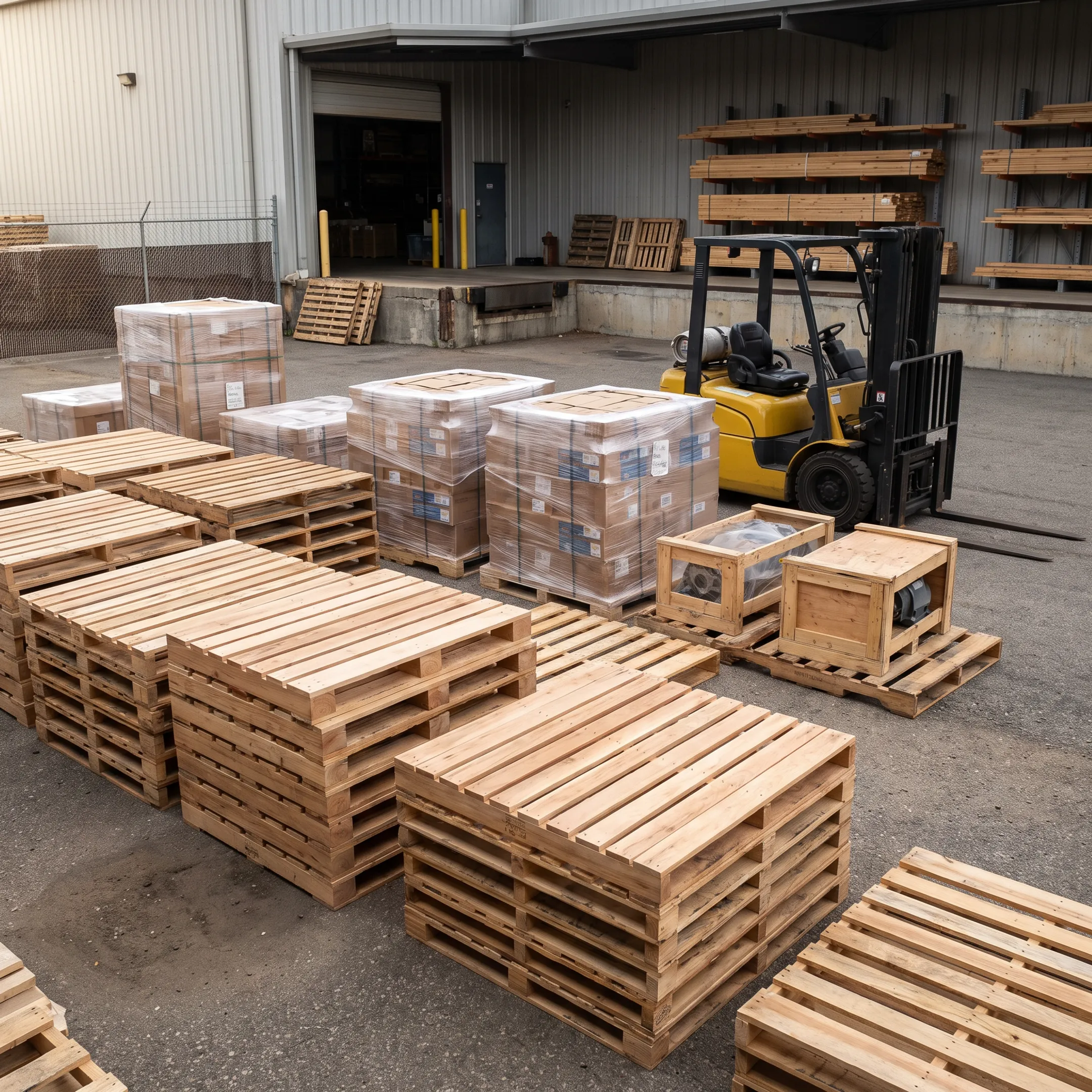 Manufacturing pallet shipping