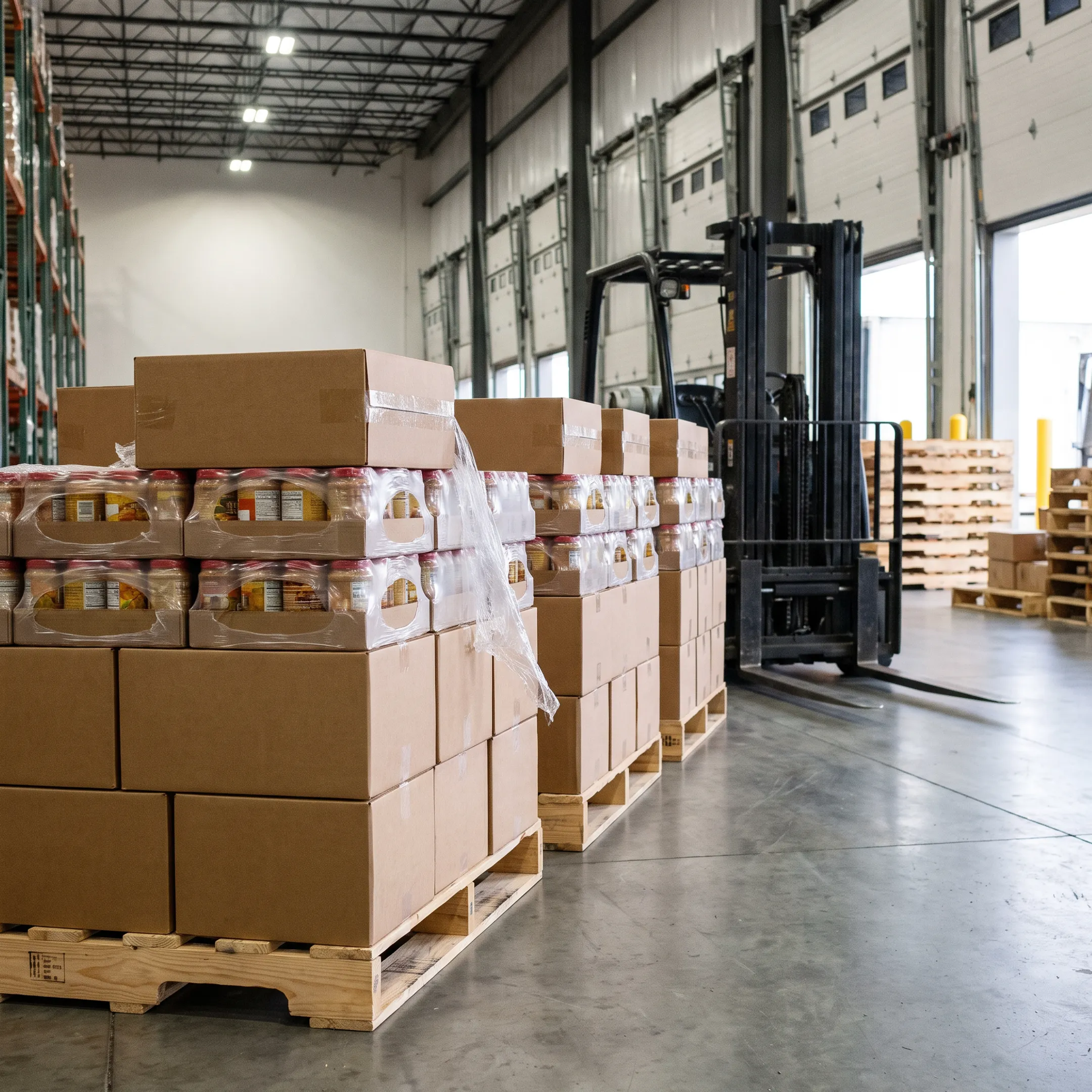Food and beverage pallet handling