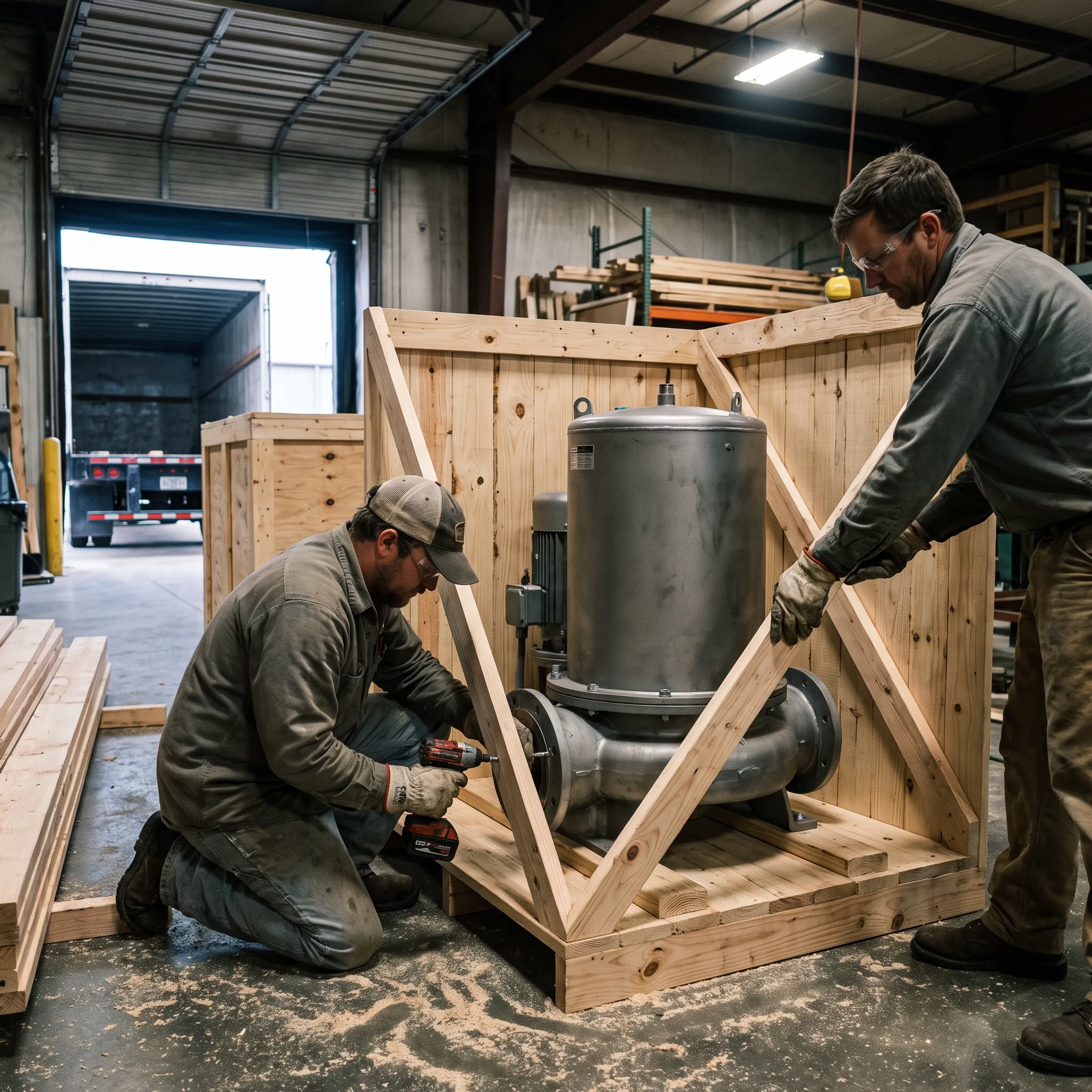 Manufacturers using custom wooden crates