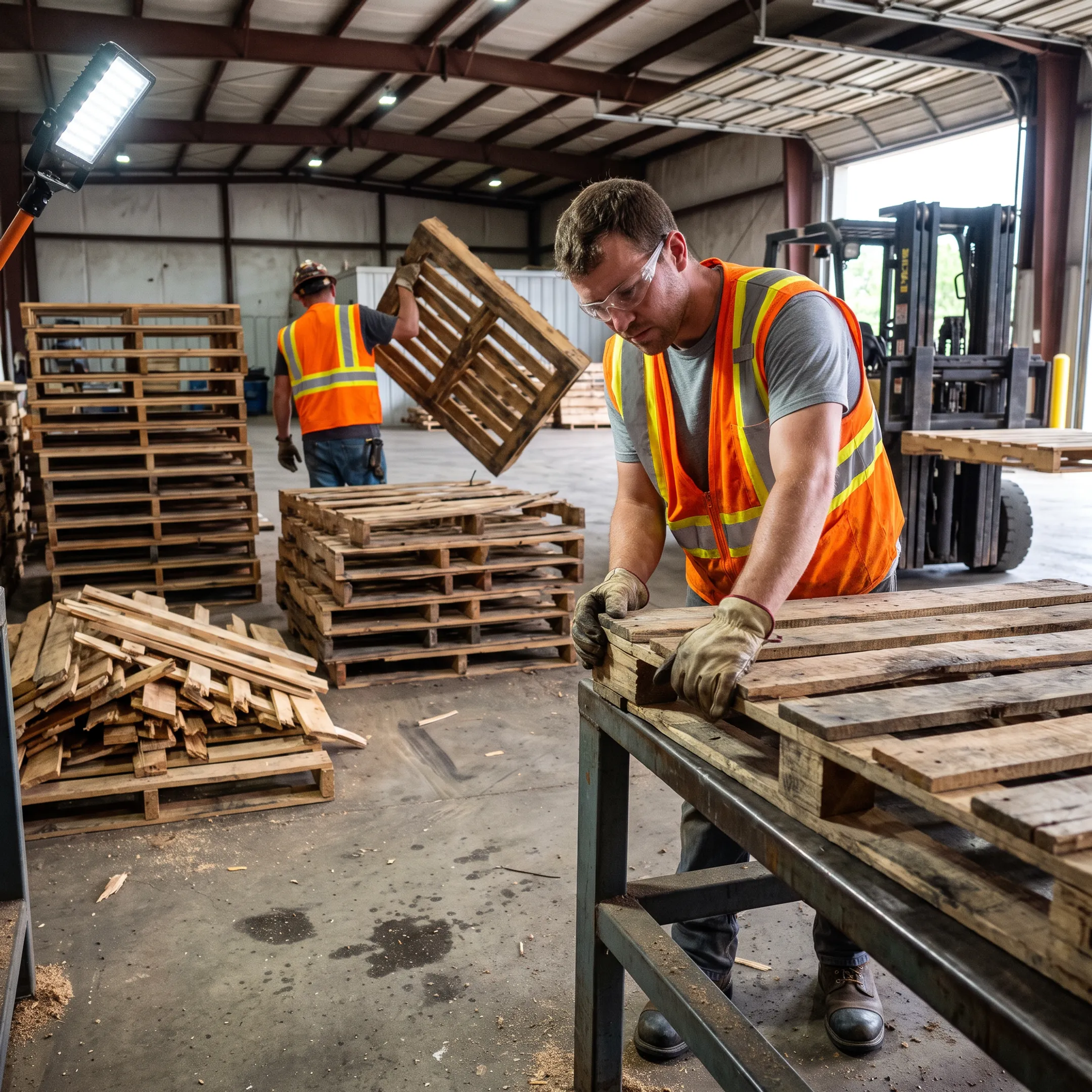 Wooden Pallet Removal and Recycling Services