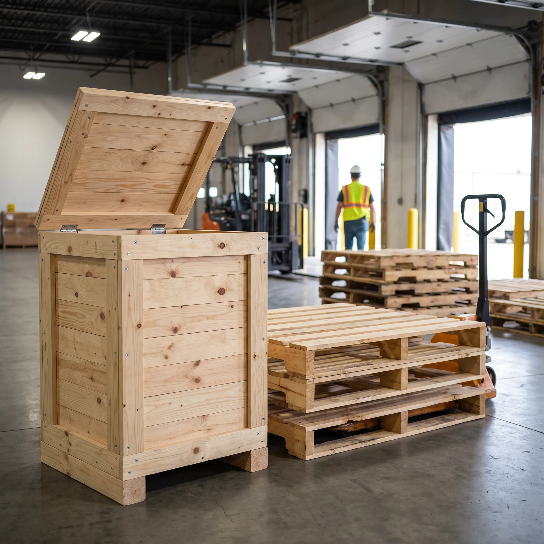 Custom crate and pallet solutions supporting commercial logistics
