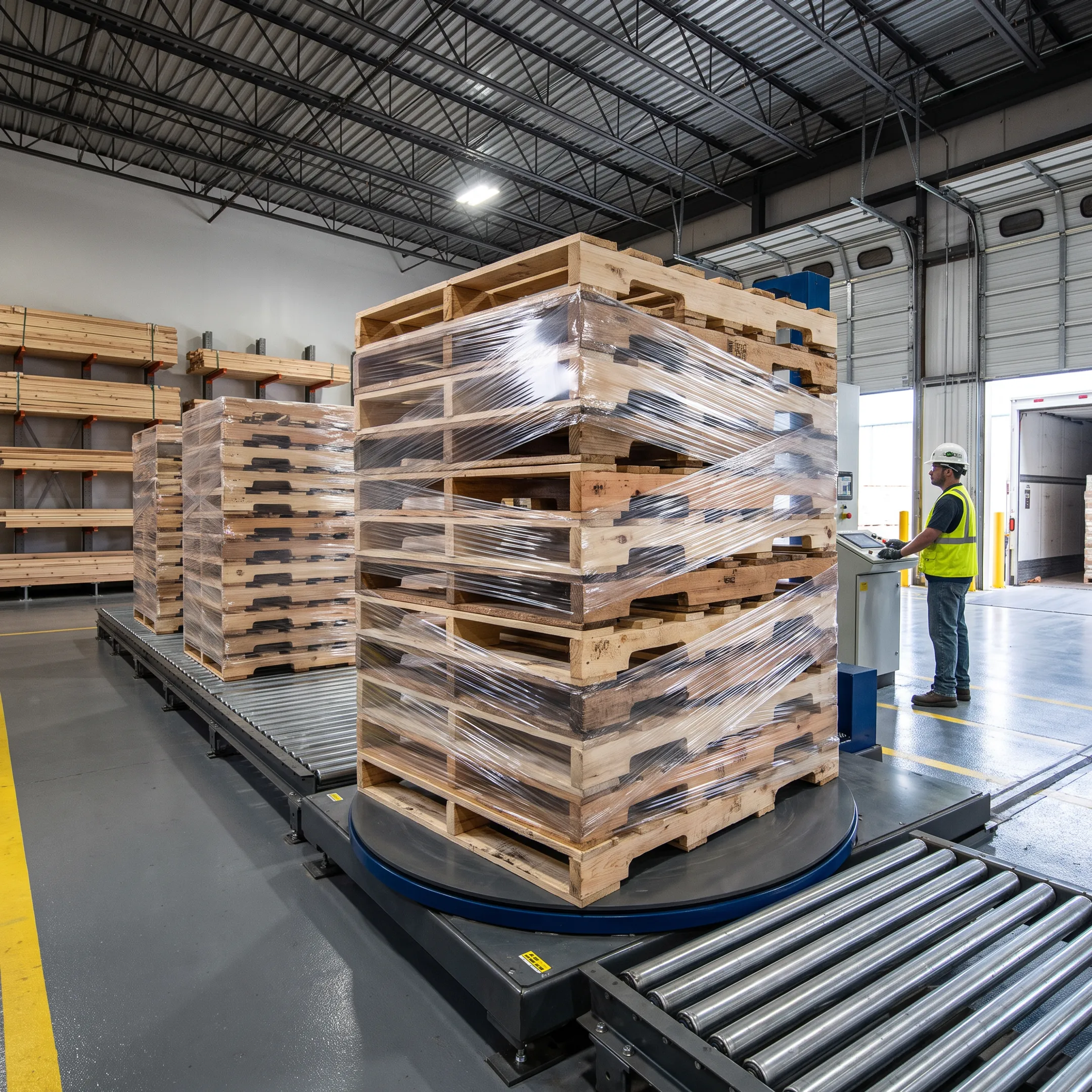 Extended pallet in automated handling