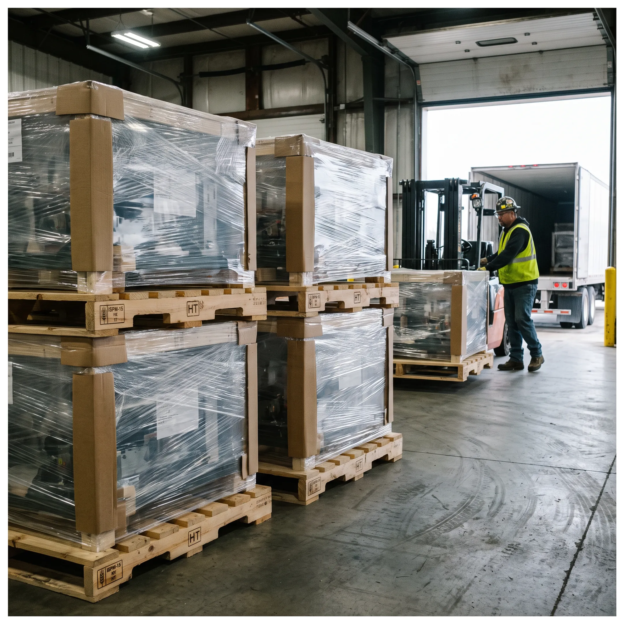 International export wood pallets