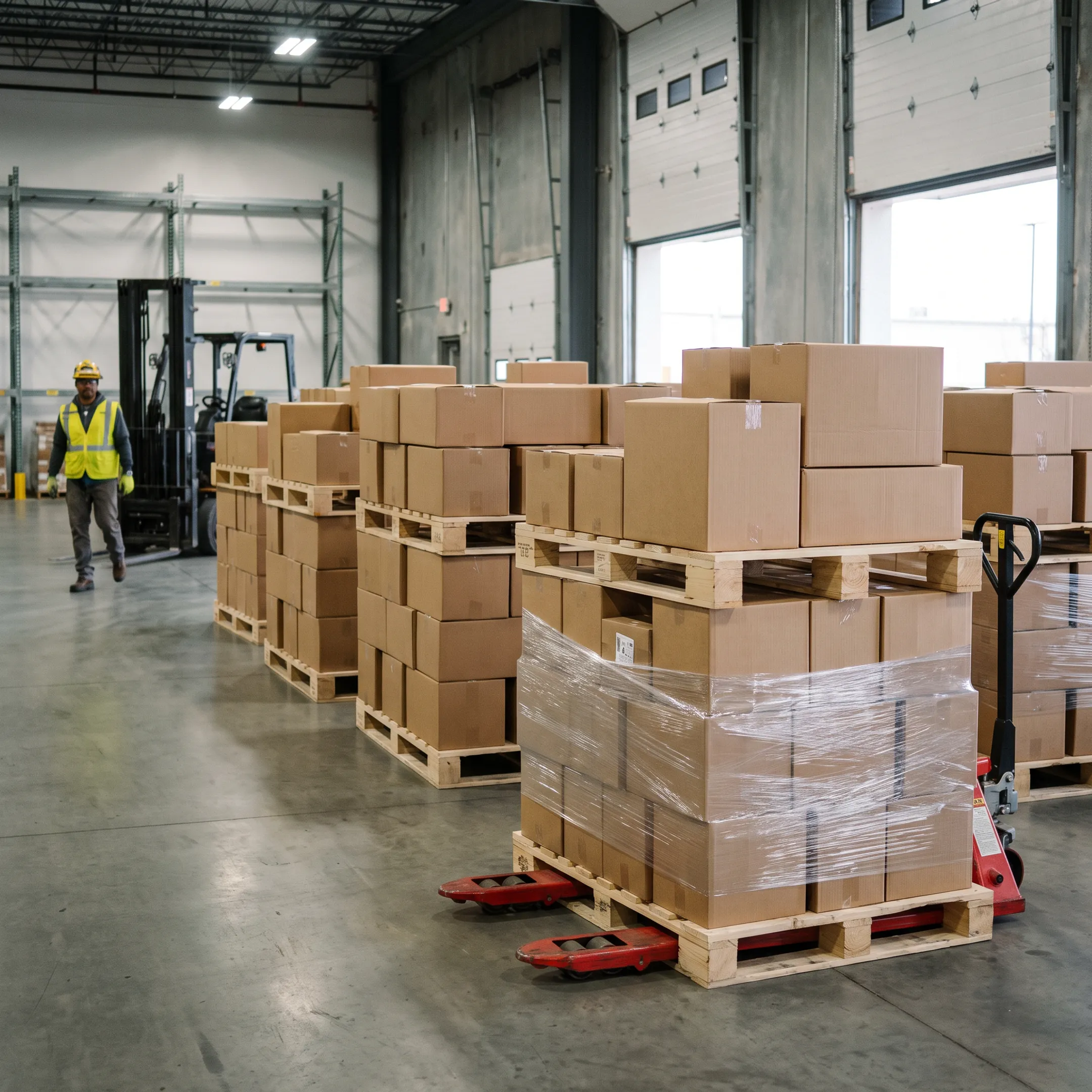 Food and beverage pallet handling
