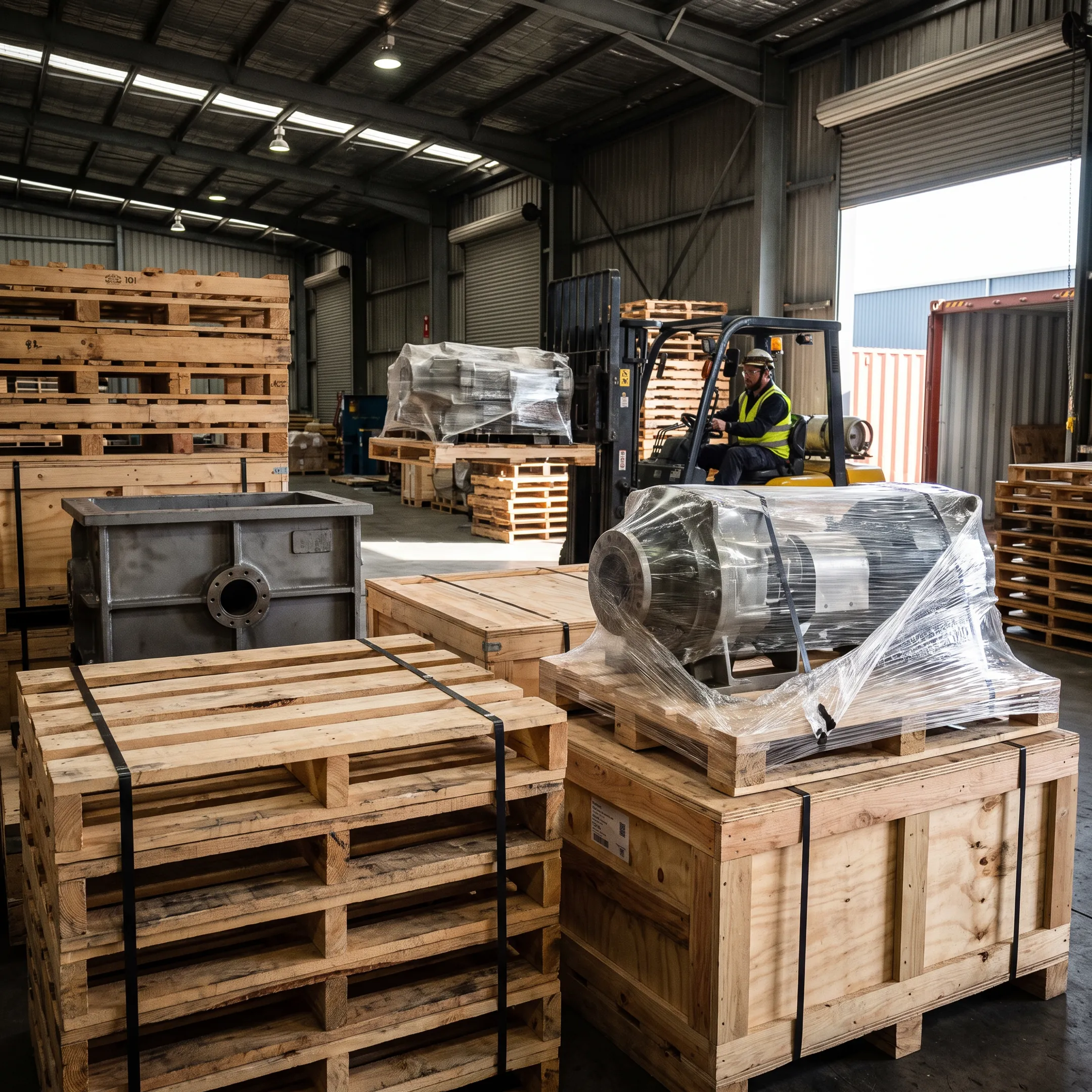 Export pallet packaging