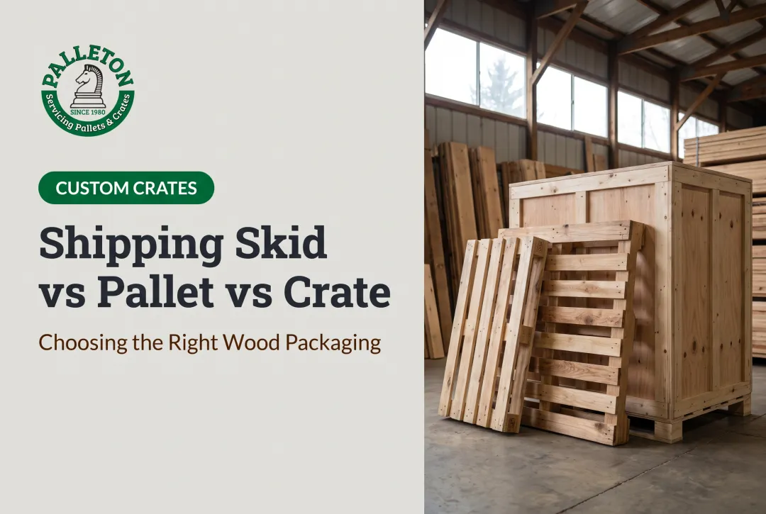Shipping Skid vs Pallet vs Crate