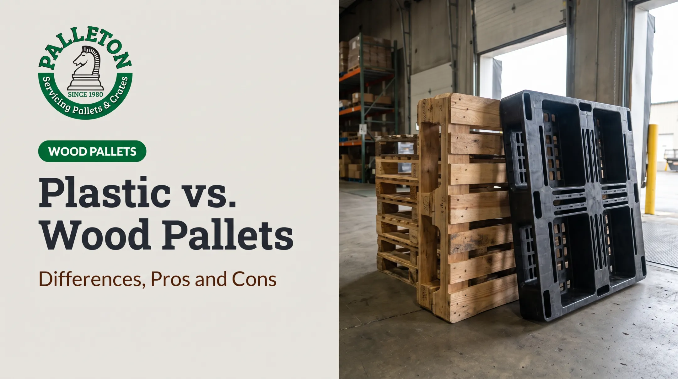 Plastic vs. Wood Pallets: Differences, Pros and Cons