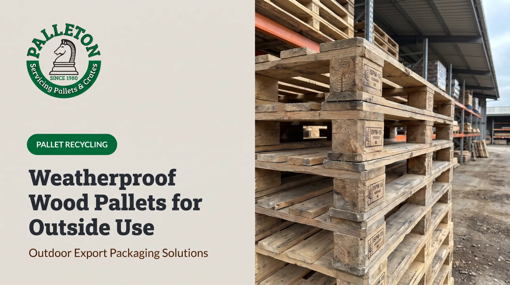 Weatherproof Wood Pallets for Outside Use