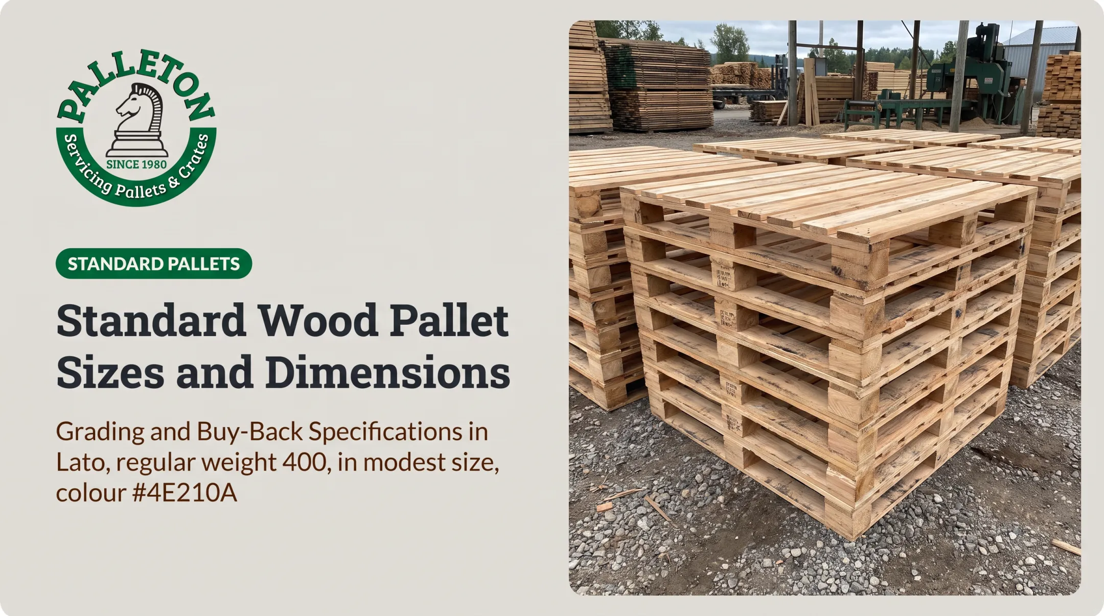 Standard Wood Pallet Sizes and Dimensions