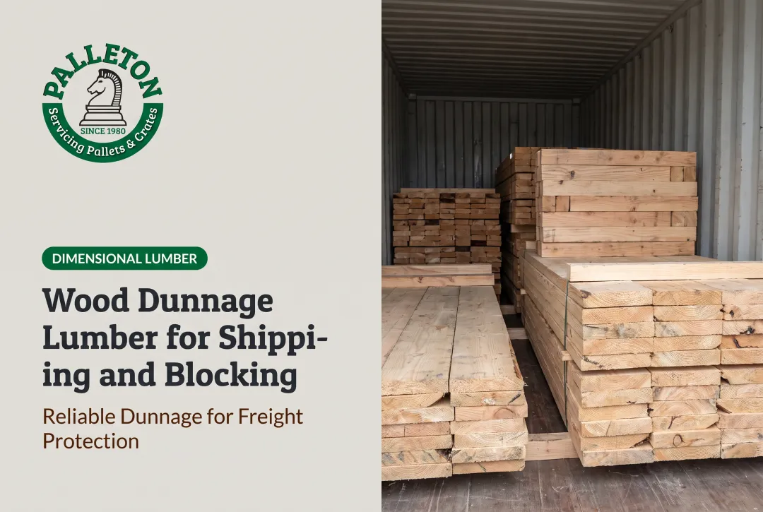 Wood Dunnage Lumber for Shipping and Blocking