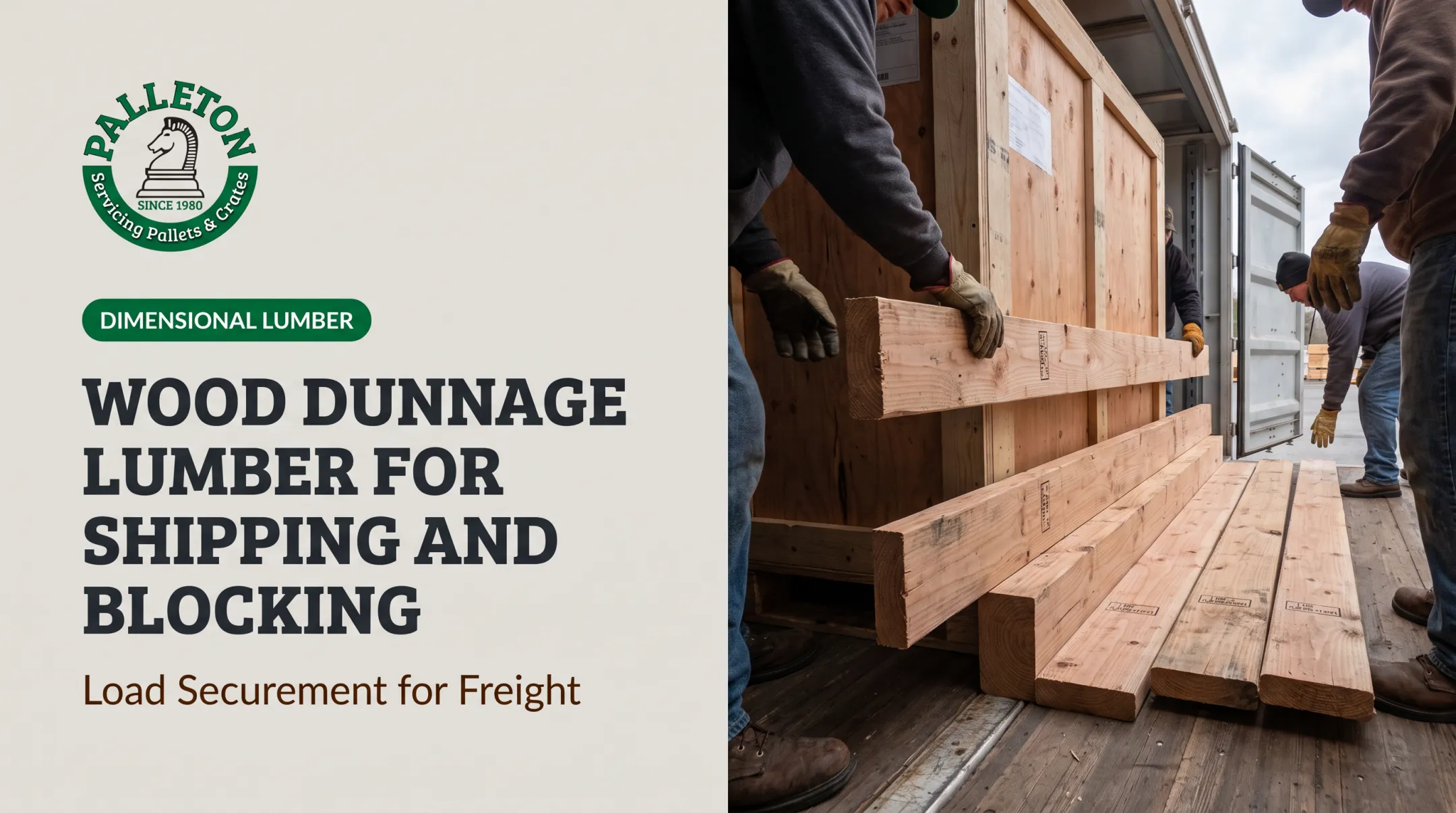 Wood Dunnage Lumber for Shipping and Blocking